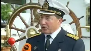 Барк СЕДОВ на параде в Киле 2012  Сюжет 3