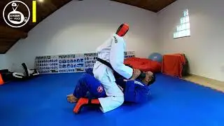 Jiu-Jitsu Boneco  drill defesa de montada e  raspagem - Schubert