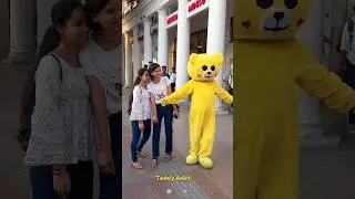 🔥 Crazy public reaction 🤣🤣 teddy bear  #publicreaction  #viral #prank #shorts #teddy_ankt