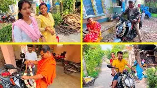KTM Duke বাবার পছন্দ হলো না বাইক নিয়ে পূজো দিতে গেলাম