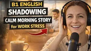 B1 English Shadowing | Calm Morning Story to Reduce Nervousness at Work