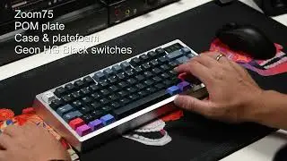 Zoom75 with Geon HG Black switches
