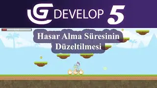 22- Hasar Alma Süresi | Cooldown Yapımı | G Develop 5 Dersleri | Oyun Yapımı