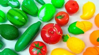 Relaxing ASMR: Cutting Plastic Apple & Orange with Pop It! | Satisfying Crunch Sounds