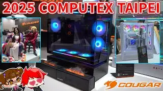 [Air intake from there!?] Sneaking into the COUGAR booth! [COMPUTEX TAIPEI 2025] [Custom-built PC]