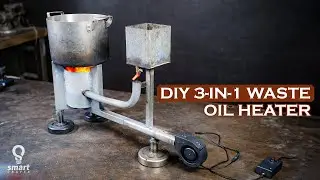 DIY 3-in-1 Waste Oil Heater from Scrap Metal - This DIY Trick Should Be In Every Home!