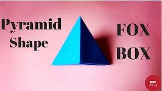 Origami: Fox Box - Modular Origami 'Fox Box' Tutorial - Pyramid Shape Origami Paper Gift Box Making