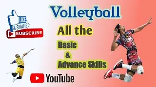 Volleyball all the basic & advanced Skills, Volleyball Tutorial 🏐🏐🏐