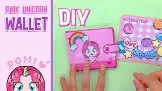 How to make Wallet and Play Money | DIY Unicorn Paper Wallet Tutorial