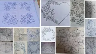 Embroidery design ideas 💡Takiya Chadar and table cloth Design// Takiya ka Phool 🌺