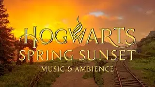 Spring Sunset at Hogwarts - Harry Potter Music & Cozy Spring Atmosphere