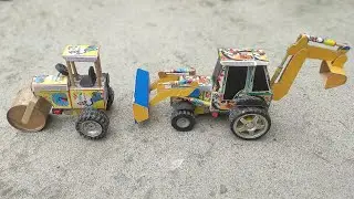 How to make JCB at Home from Matchbox | DIY JCB Backhoe Loader | Mini JCB Science Project