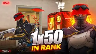 DOMINATING THE LOBBY 🥵 VILLAN IN BR RANK 💀 CAN I COOK IN 1V49? 😈 #villanxd #freefirelive