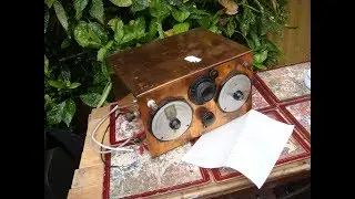 Vintage wireless  Tube Radio Receiver For restoration Or Spare / Repair