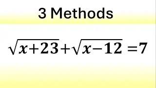 3 Amazing Methods to Solve This Radical Equation | Give It A Try!