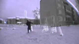 In movement