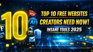 TOP 10 FREE WEBSITES Creators Need in 2025 | Hidden Tools to Boost Productivity & Creativity