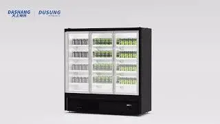 Dashang/Dusung glass door open display fridge