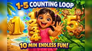Counting 1 to 5 for Kids| Singing Numbers + Fingers | Non-Stop Baby Learning | Animation | Cartoon |