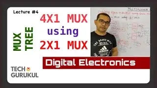 4. 4X1 MUX using 2X1 MUX in Hindi | Multiplexer Tree | Tech Gurukul by Dinesh Arya