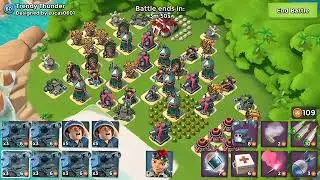 Boom Beach - (HQ 22) Destroy Trendy Thunder Enemy Base with Tank Medic