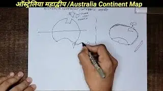 Learn Australia map drawing in easy way #australia