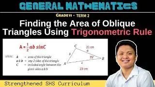 Finding the Area of Oblique Triangles Using Trigonometric Rule | Grade 11 General Mathematics | Q3W2