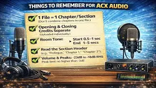 Things to Remember When You're Recording Audiobooks #acx #audiobook #audiobookrecording #amazonacx