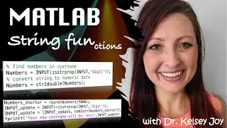 MATLAB: String Functions - str2double/num2str (7 of 9)