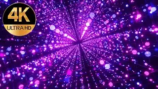 10 hour 4k Metallic elevate purple color Neon flashing lights abstract background video, relaxing
