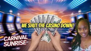 Cruise Ship Casino Madness! Slot Play All Day on Carnival Sunrise!