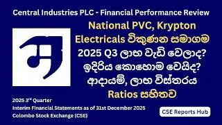 CIND.N Q3 2025 Financial Results | Central Industries Stock Analysis & Key Metrics | CSE Reports Hub