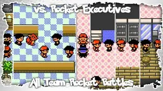 Pok&eacute;mon Gold and Silver - All Team Rocket Battles (vs. Rocket Gang Executives)