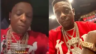 LIL BOOSIE on live speaks on guy at game telling him to take  the KAPPA sweater off