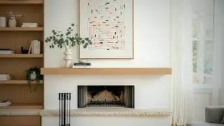 Bright Airy Living Room Fireplace Makeover Live (Before & After Ideas)