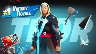 Getting A Victory Royale With The Thor Skin (Fortnite Battle Royale)