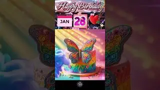 Поздравления с днем ​​рождения 28 января ❤️🌲🎉 | Песня &laquo;С днем ​​рождения&raquo; #happybirthday #birthda...