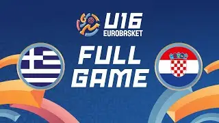 Group Phase | Greece v Croatia | Full Basketball Game | FIBA U16 EuroBasket 2024