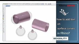 rhino tutorial- how to add a text on curved surface
