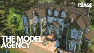 The Model AGENCY + restaurant - Sims 4 speedbuild in stop motion - CC