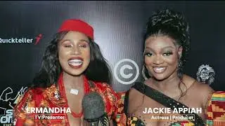 Ermandha talks to Jackie Appiah about nominations at AMVCA Cultural Night #ermandha #jackieappiah