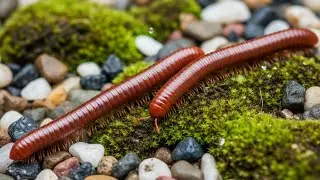 Amazing Millipede Crawling Through the Forest Floor #AmazingMillipede    #MillipedeMovement