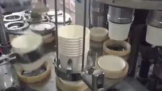 Pakistan Double PE Ice Cream Paper Cup Making Machine ZBJ-X12 Test 20151022