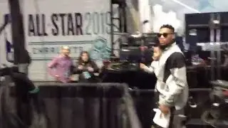 Noah Westbrook (Westbrooks Son) Calling out for Paul George At the All Star Game 2019 (Cute)