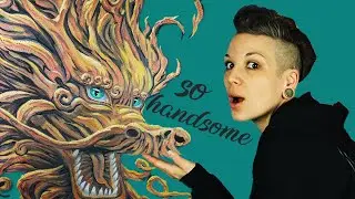 HOW To Paint a Chinese Dragon with Acrylic Paint