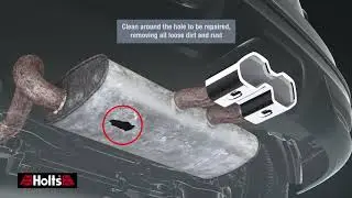 Gun Gum Wide Bandage to repair holes in exhaust in box main body