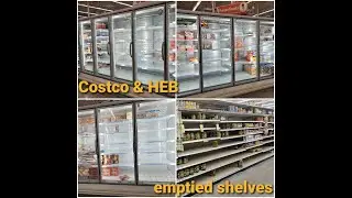 Texas winter storm 2021 - Costco & HEB on Business Center Dr. & Broadway in Pearland still emptied