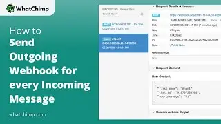 How to Send Outgoing Webhook for Incoming Messaegs | WhatChimp for Developers
