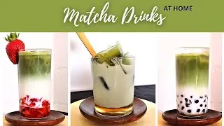 🍵 BEST MATCHA LATTE (Dairy-free)🍵 Top 3 Vegan Matcha Drink Recipes - Zoe's Home Kitchen