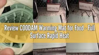 Review COODAM Warming Mat for Food - Full Surface Rapid Heating, Rollable & Portable Food Warmer Mat